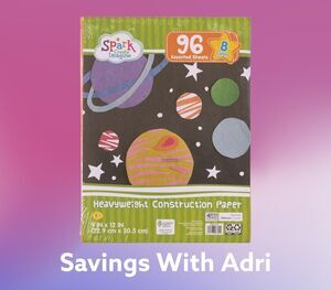 2x Spark Create Imagine Heavyweight Construction Paper 96 Sheets Each
